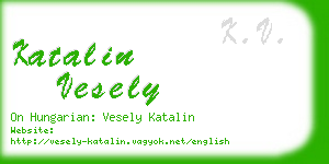 katalin vesely business card